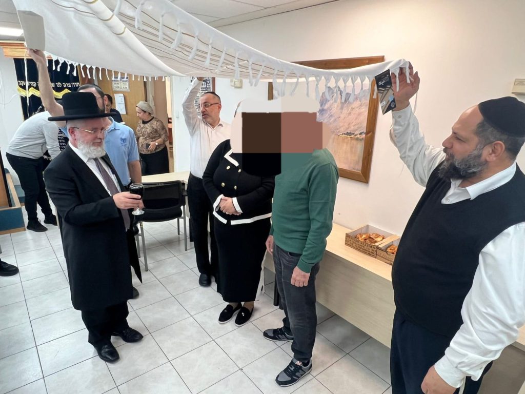 החתונה באולם הגירושין. צילום: דוברות בתי הדין הרבניים