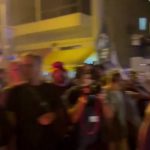 ההפגנה בתל אביב, צילום: דוברות משטרת ישראל