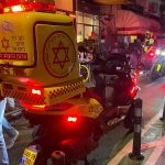 זירת הפיגוע באזור נחלת בנימין. צילום: תיעוד מבצעי מד"א