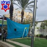 נערה בת 12 נפלה מסככה בגן שעשועים צילום: דוברות הצלה