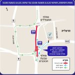 עבודות להקמת תחנת רכבת בהרצליה