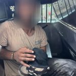 ממעצרו של החשוד. צילום: דוברות המשטרה.