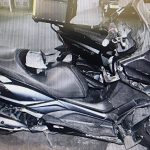 הקטנוע שנגנב ותיעוד הגניבה ממצלמת אבטחה. צילום: דוברות המשטרה.