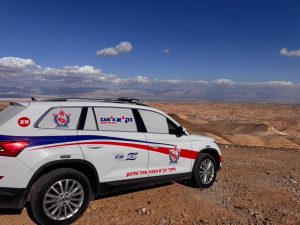 רכב זק״א במסלול בדרום הארץ. צילום: דוברות זק״א.
