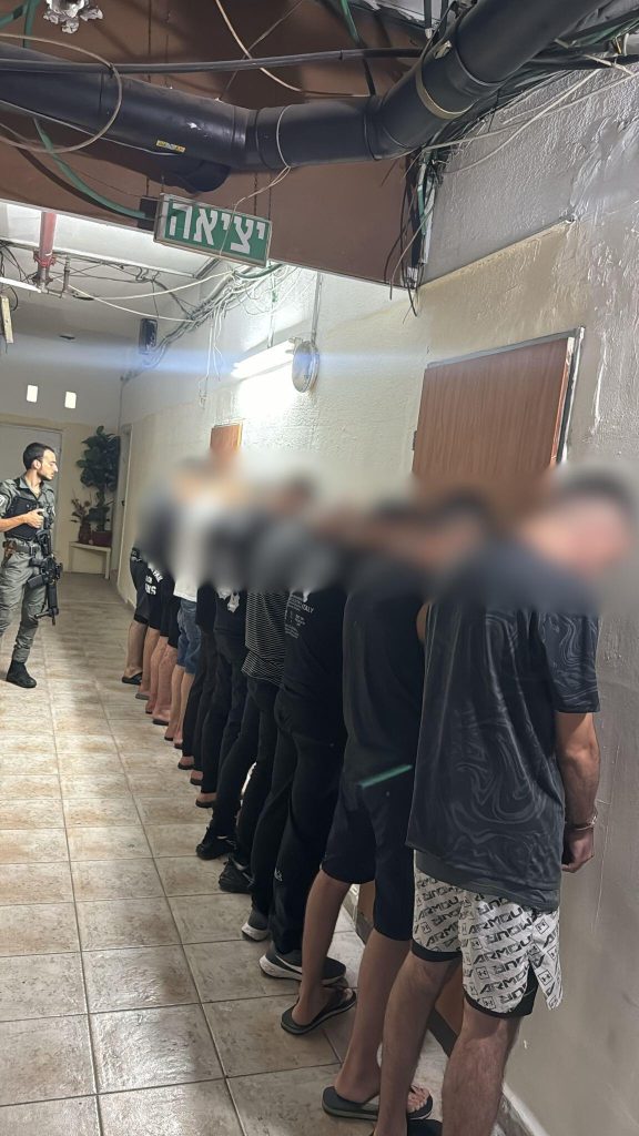 תמונת העצורים. צילום: דוברות המשטרה.