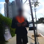 תיעוד המעצר ממצלמת הגוף של השוטר. צילום: דוברות המשטרה.