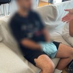 תמונה ממעצרו של החשוד. צילום: דוברות המשטרה