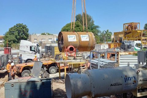 עבודות לקידום מובל מים לח״י, באדיבות עיריית תל אביב-יפו
